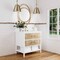 James Martin Vanities 36'' Single Vanity, Light Mappa Burl and Polished White w/ 3 CM White Zeus Quartz Top D804-V36-LMB-3WZ - alternate 4